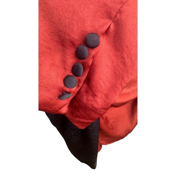 2/$30 NWT Choosy Size 12 Two-Tone Twist Front  Dress Black & Terra Cotta - Picture 14 of 16